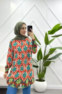 ROBADAN FIRFIRLI PAPATYA GÖMLEK