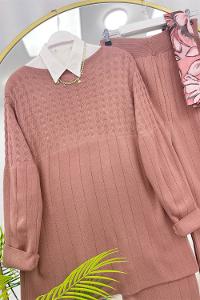 LEOPAR GARNİLİ PUF SCUBA TAKIM