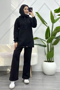 DÖRT CEPLİ  İP DETAYLI PANTOLONLU  KADIN TAKIM