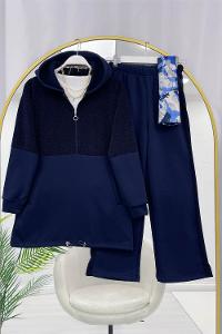 DÖRT CEPLİ  İP DETAYLI PANTOLONLU  KADIN TAKIM