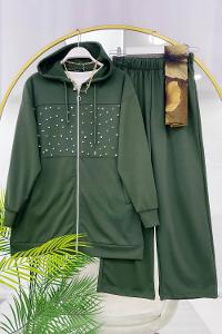 LEOPAR DESENLİ PUF SCUBA TAKIM