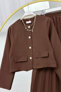 SEVGİ YANDAN BAGLAMALI PANTOLONLU TAKIM