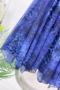 ASİMETRİK KESİM ASTARLI ŞİFON ETEK