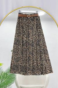 YARIM FERMUARLI DESENLİ KADIN ETEK