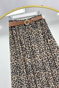 YARIM FERMUARLI DESENLİ KADIN ETEK