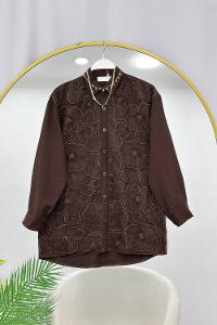 DÜĞMELİ ÖNDEN BAĞLAMALI KADIN GÖMLEK