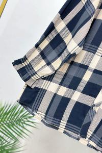 KOLLARI FİYONK DETAYLI OYSHO KUMAŞ KADIN TUNİK