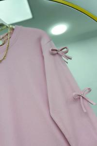 KOLLARI FİYONK DETAYLI OYSHO KUMAŞ KADIN TUNİK