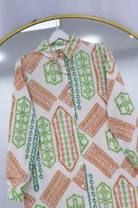 FİYONK DETAYLI KISA KADIN  GÖMLEK