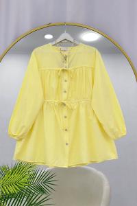 BÜZGÜLÜ BAĞCIKLI TUNİK GÖMLEK