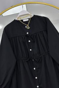 BÜZGÜLÜ BAĞCIKLI TUNİK GÖMLEK