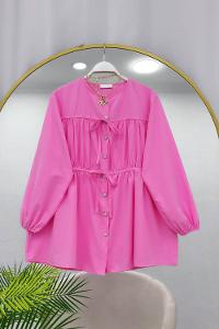 BÜZGÜLÜ BAĞCIKLI TUNİK GÖMLEK