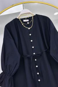 ÖNÜ FIRFIRLI BAĞLAMALI KADIN GÖMLEK TUNİK