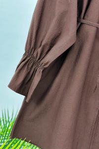 ÖNÜ FIRFIRLI BAĞLAMALI KADIN GÖMLEK TUNİK