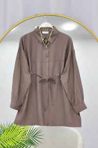 MANGO KUMAŞ KADIN TUNİK GÖMLEK