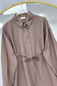 MANGO KUMAŞ KADIN TUNİK GÖMLEK