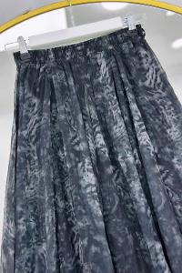 YARIM FERMUARLI DESENLİ KADIN ETEK