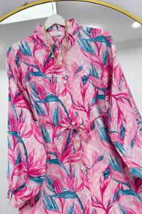 YAPRAK DESEN KADIN GÖMLEK