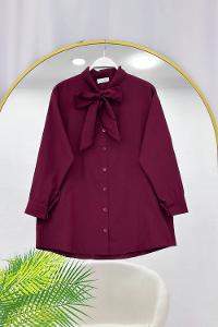 BOYUNDAN BAĞLAMALI KADIN GÖMLEK