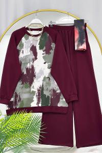 FİSTO GÜPÜRLÜ ETEKLİ KOT TAKIM