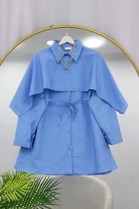 BOYUNDAN BAĞLAMALI KADIN GÖMLEK