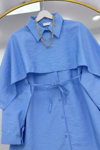 BOYUNDAN BAĞLAMALI KADIN GÖMLEK