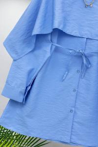 BOYUNDAN BAĞLAMALI KADIN GÖMLEK