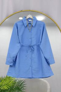 BOYUNDAN BAĞLAMALI KADIN GÖMLEK