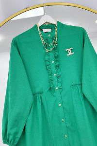 BROŞ DETAYLI GÖMLEK