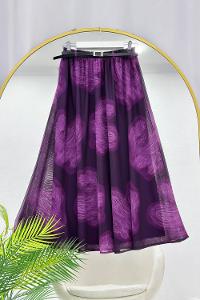 TÜL ÇİÇEK DESENLİ KADIN ETEK