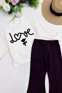 METALİK BONCUK DETAYLI PANTOLONLU KADIN KOT TAKIM