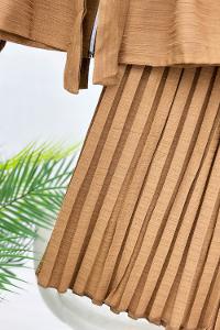 METALİK BONCUK DETAYLI PANTOLONLU KADIN KOT TAKIM