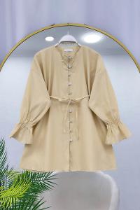 METALİK BONCUK DETAYLI PANTOLONLU KADIN KOT TAKIM