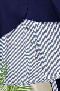 YAKASI KUŞAKLI ETEKLİ KOT TAKIM