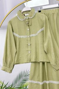 ALTI FIRFIRLI ETEKLİ KADIN TAKIM