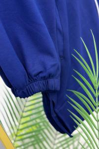 METALİK BONCUK DETAYLI PANTOLONLU KADIN KOT TAKIM