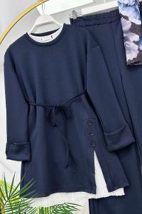 KOLLARI FIRFIRLI ETEKLİ KADIN TAKIM