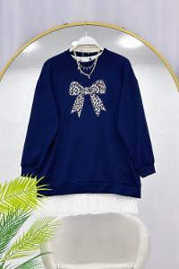 KOLLARI FIRFIRLI ETEKLİ KADIN TAKIM