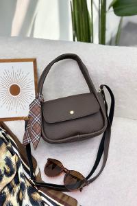 FULARLI MİNİ BOY KADIN ÇANTASI