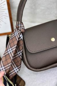 FULARLI MİNİ BOY KADIN ÇANTASI