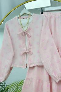 KOL DÜĞMELİ KADIN TRİKO TAKIM