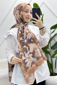 PEMBE SERİSİ DESENLİ PAMUK ŞAL
