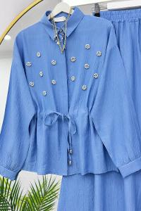 GÜPÜRLÜ BELDEN BAĞLAMALI ETEKLİ TAKIM