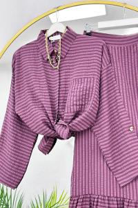 GÜPÜRLÜ BELDEN BAĞLAMALI ETEKLİ TAKIM