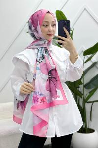 LACİVERT KARMA PAMUK ŞAL SERİSİ