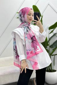 LACİVERT KARMA PAMUK ŞAL SERİSİ