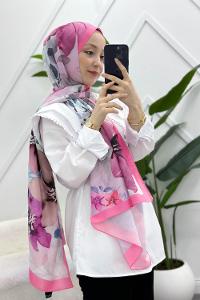 LACİVERT KARMA PAMUK ŞAL SERİSİ