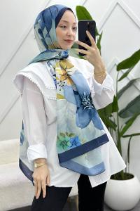 İLKBAHAR DESENLİ PAMUK ŞAL