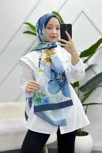 İLKBAHAR DESENLİ PAMUK ŞAL