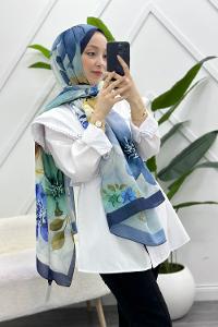 İLKBAHAR DESENLİ PAMUK ŞAL